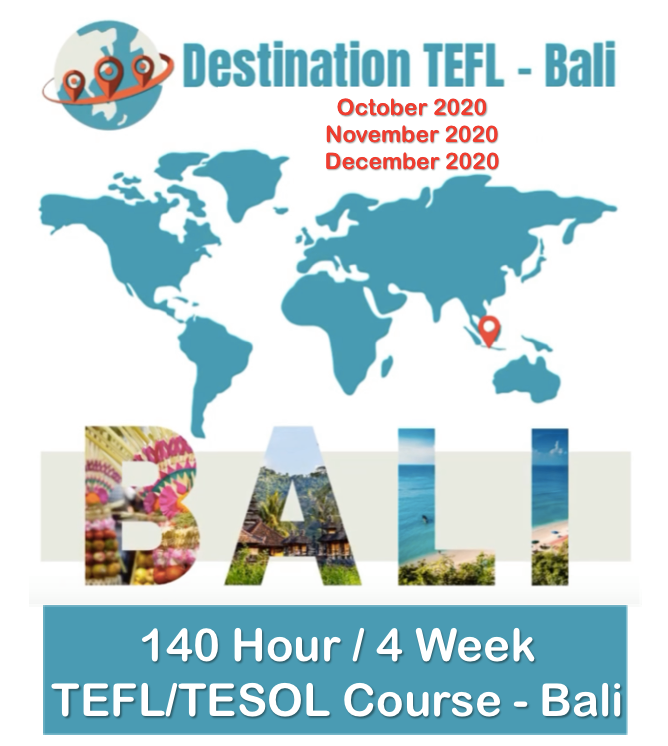140-hour TEFL/TESOL course in Bali, Indonesia