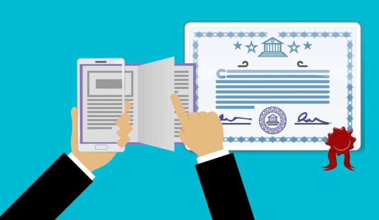 Certificate illustration
