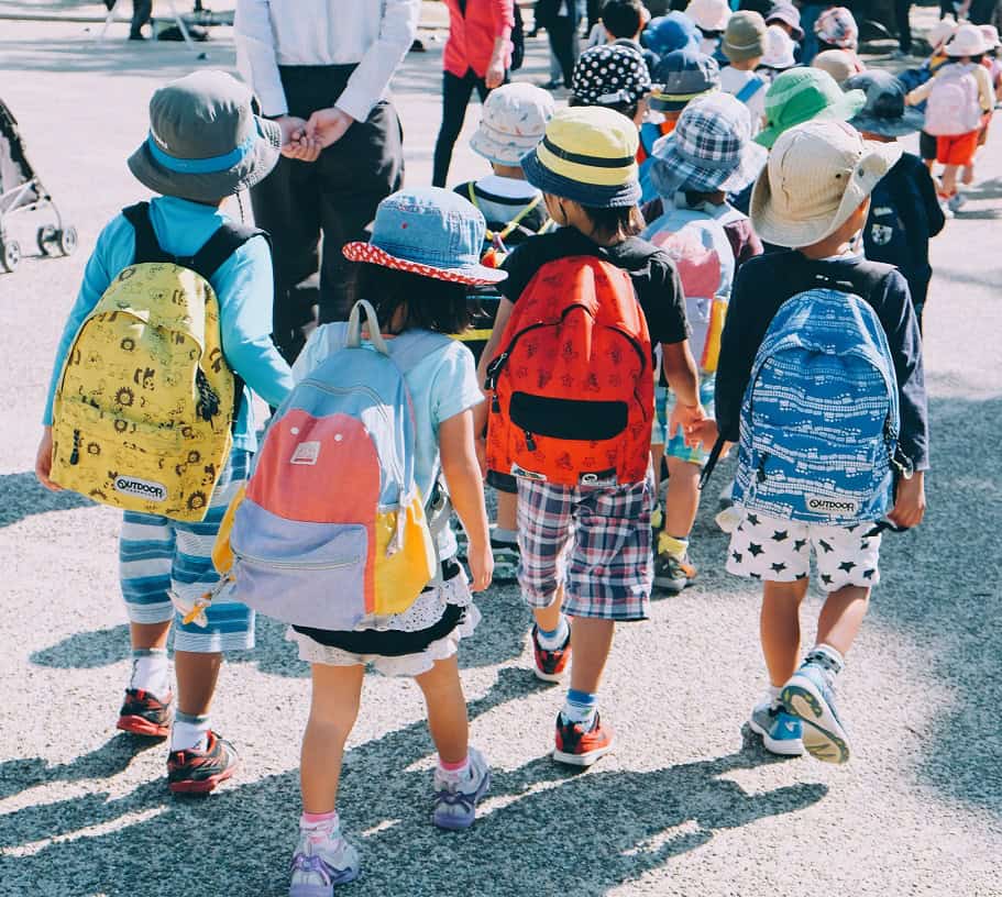 Japanese school children