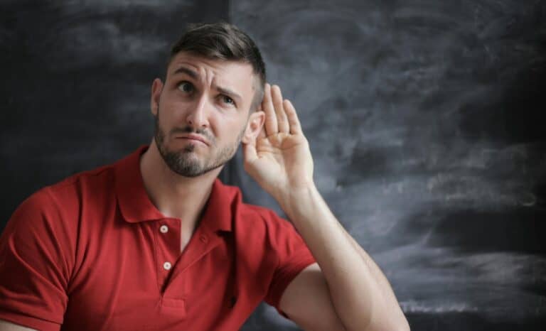 Student listening