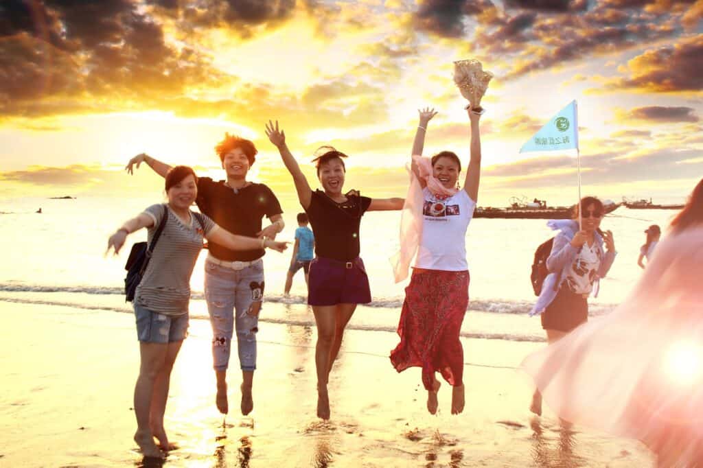 People on beach