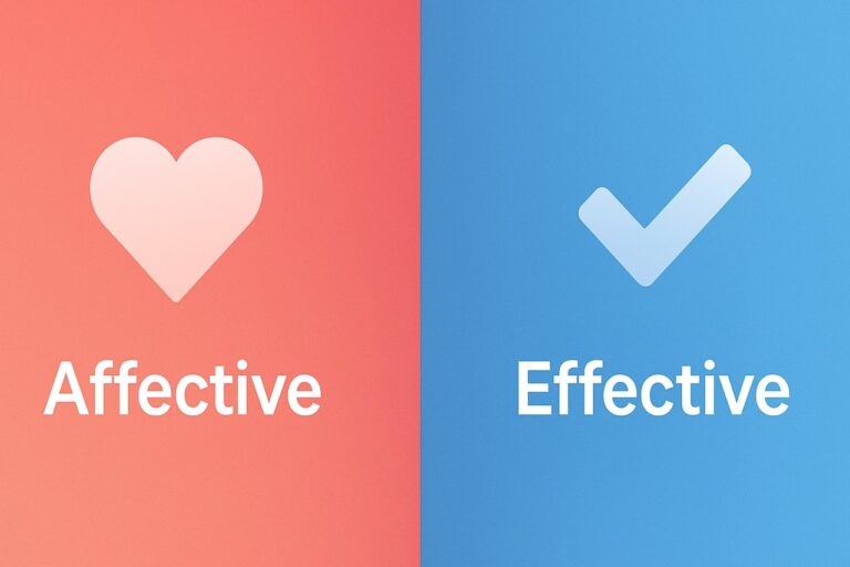 Affective vs effective