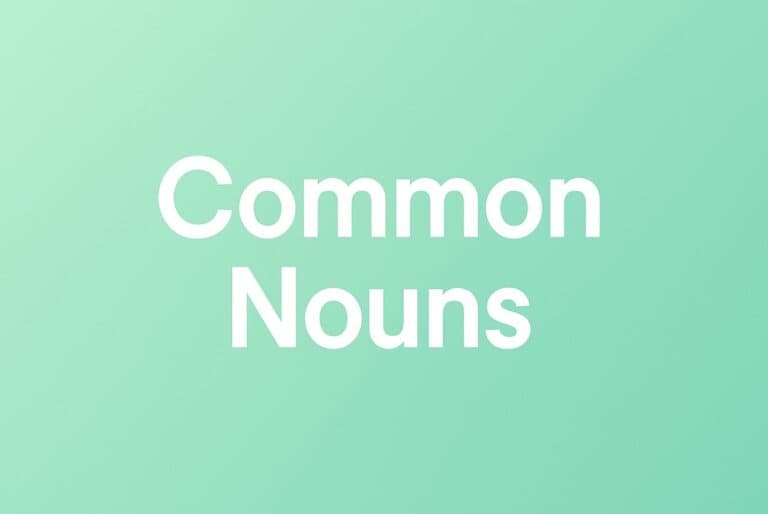 Common nouns